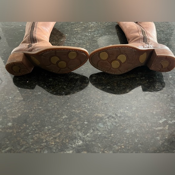 Born Poly High Knee Leather Boots - Picture 9 of 11